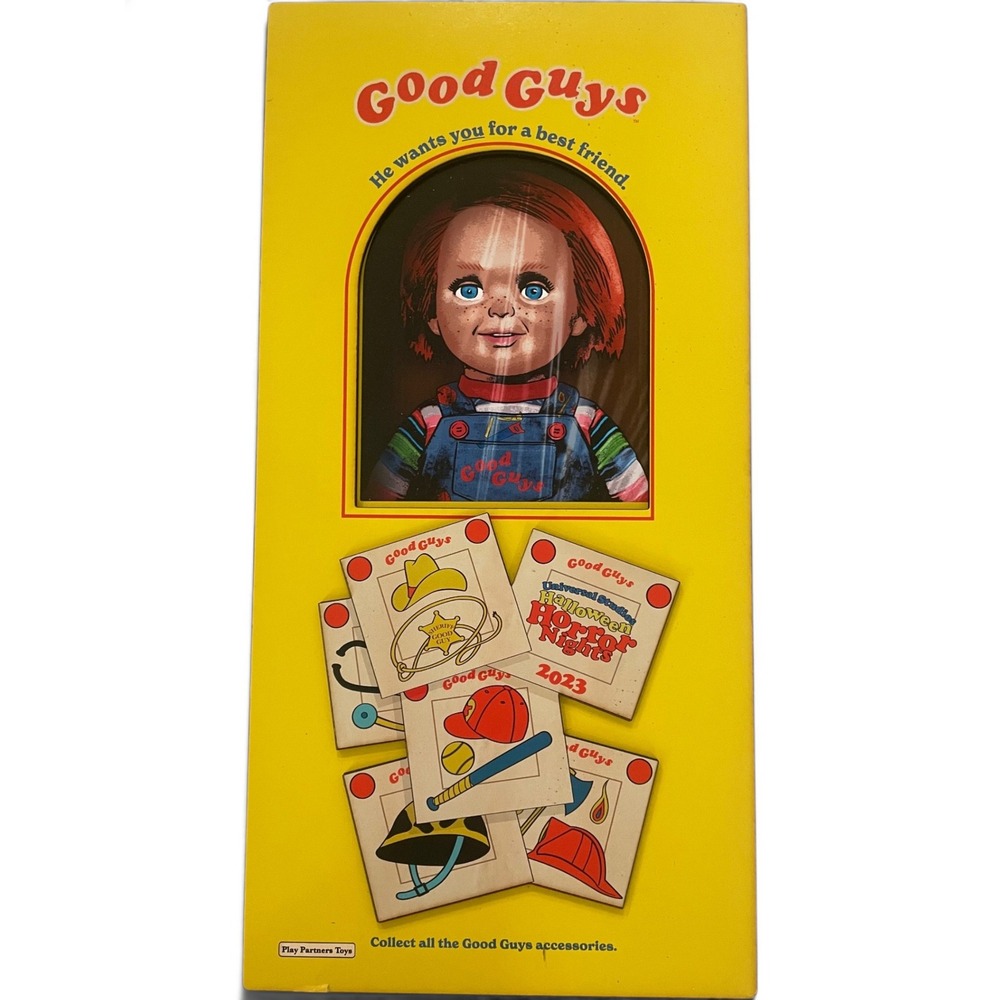 Universal HHN 2023 Chucky Good Guys Wood Sign Halloween Horror Nights Wall Decor